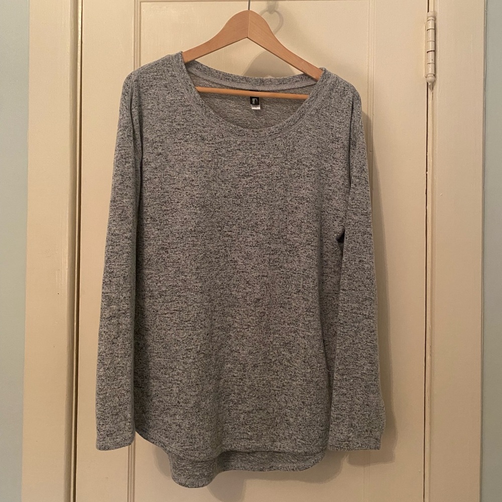 Felina Lounge Top Size L Heather Gray Victoria Comfyz